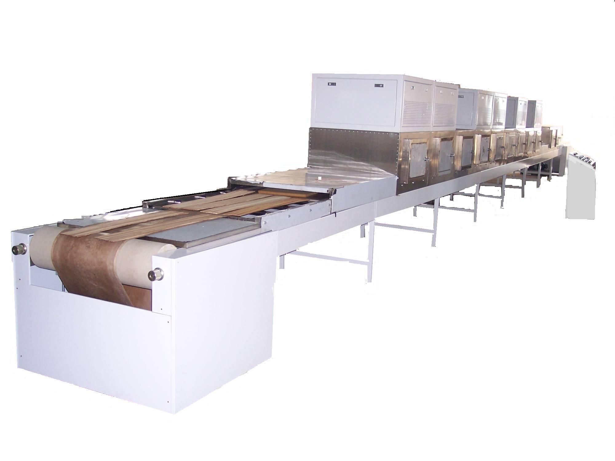 Microwave process wood