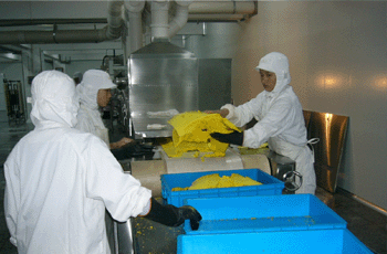 industrial microwave process food